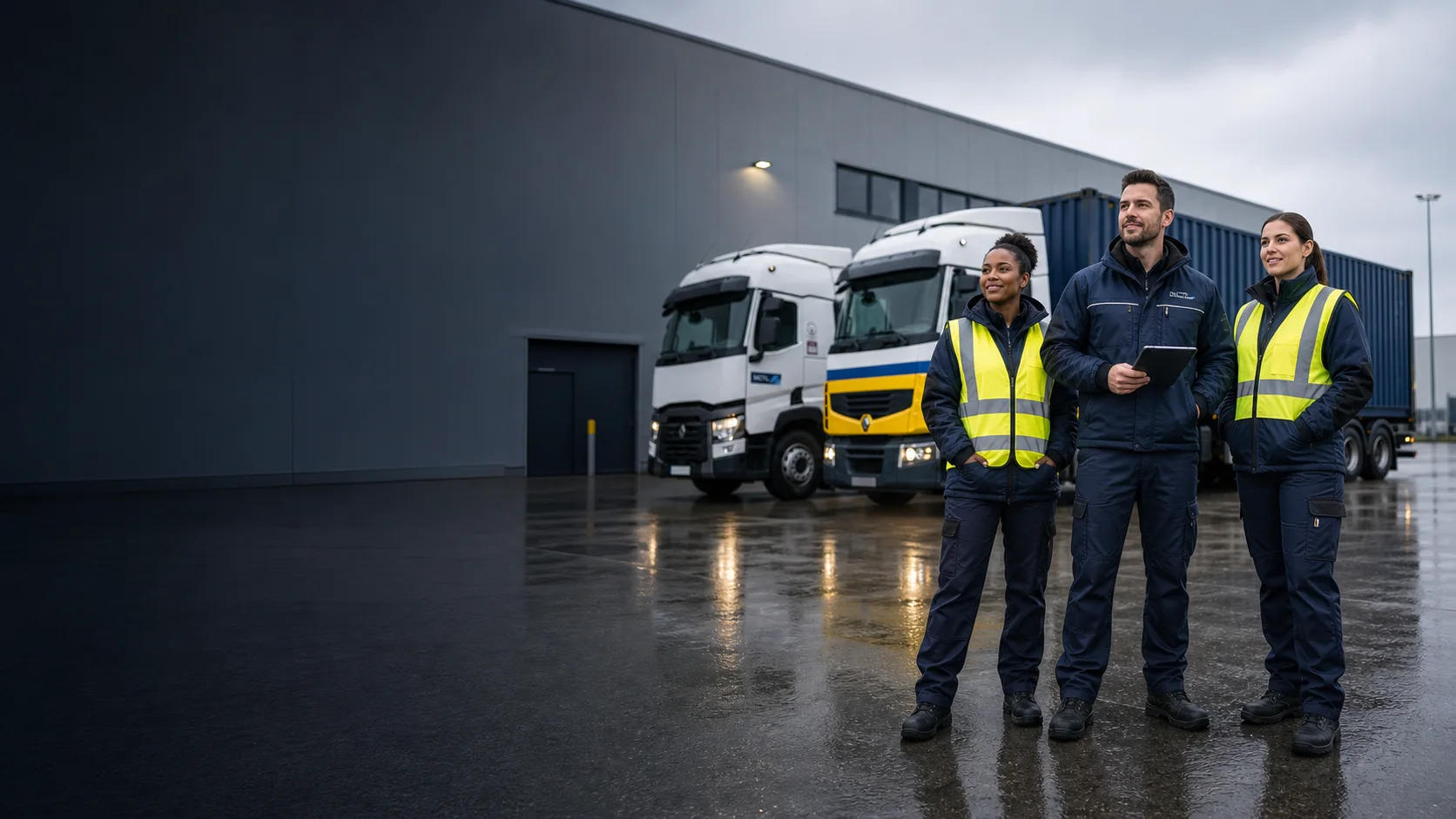Équipe MCTL devant la flotte